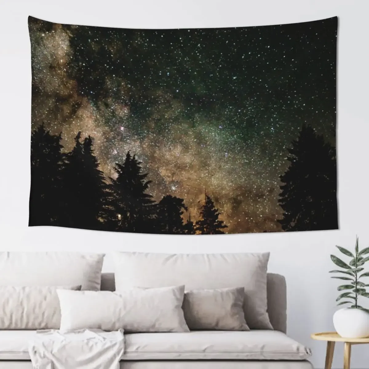 

Night Sky Over Forest Tapestry Decoration Home Home Decorations Room Aesthetic Decor Wall Hanging Tapestry