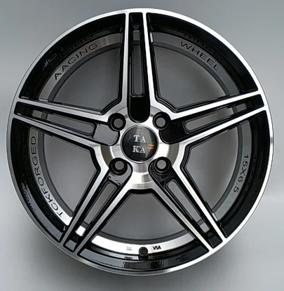 

MGI Wholesale 4 Holes 15*6.5 Pcd 100 Et32 Aluminum Alloy Aftermarket Mag Wheel Rim Black Replica Car Wheels Rims