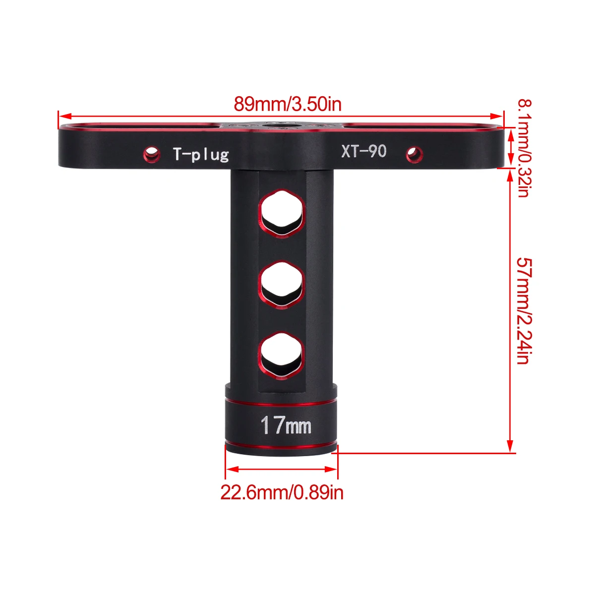 17mm Aluminum Wheel Hex Nut Wrench Installation Tool for 1/8 Off-road Rc Car Monster Truck Trax X-MAXX Summit E-REVO Arrma