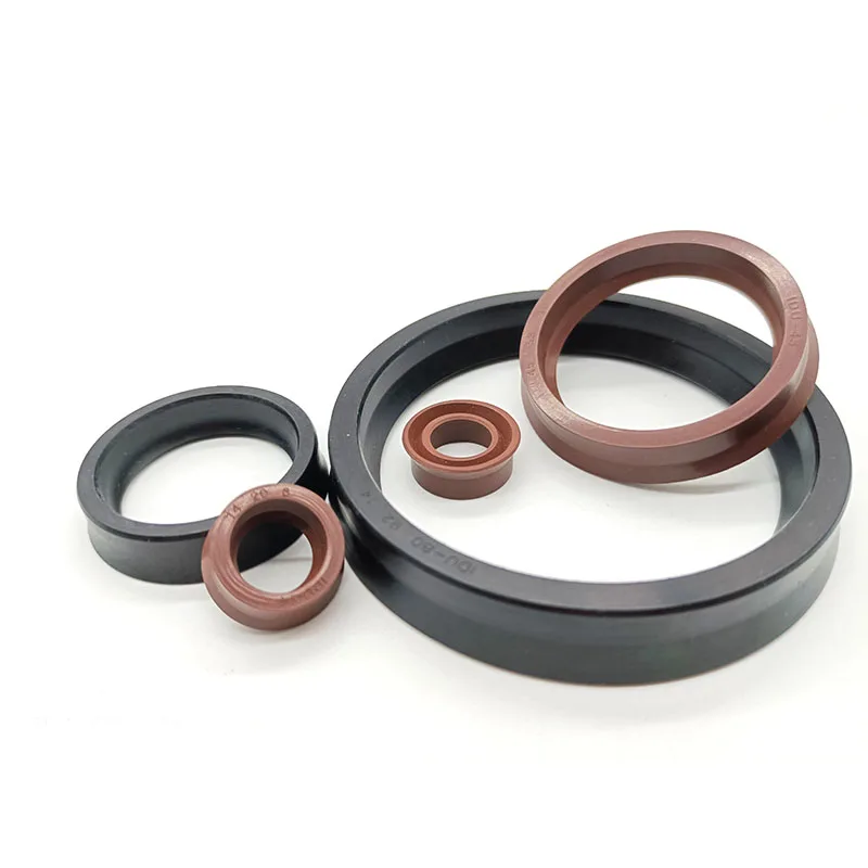 1Pcs ID 125mm-200mm Yxd/IDU Rubber NBR/FKM Hydraulic Cylinder Small D-Axis Piston Wear-Resistant Sealing Ring Lip Oil Seal