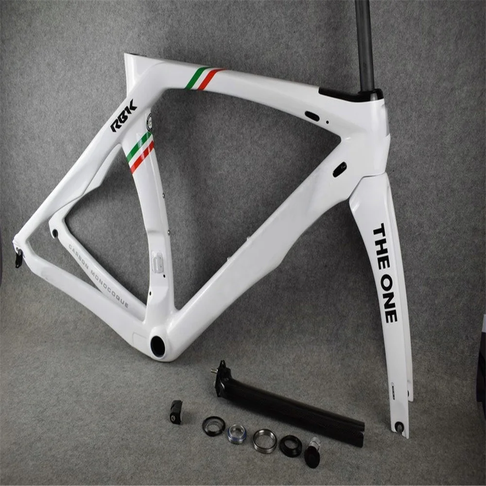 30 colors Sale RB1K THE ONE Champion White Carbon Road Complete Bike with 105 R7000 groupset 50mm Cosmic Wheelset