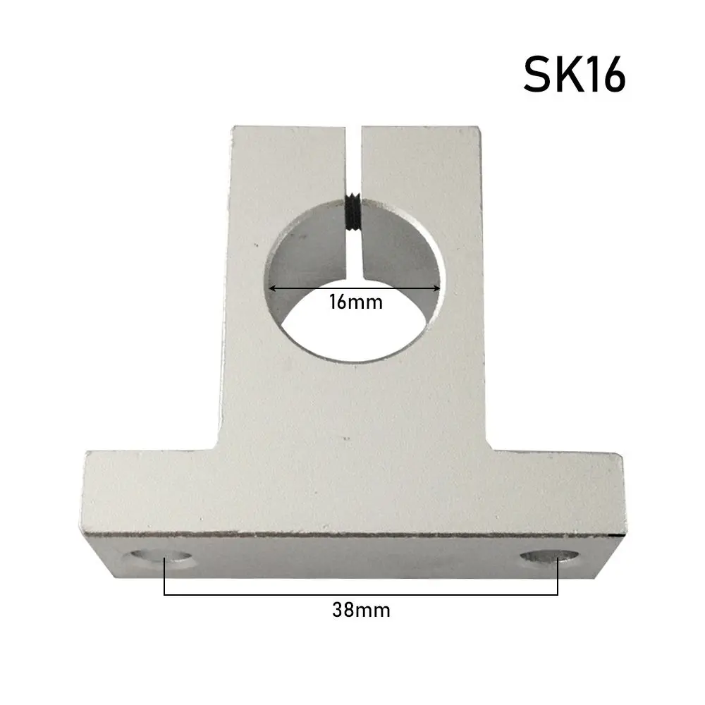 1Pc Aluminum Alloy Linear Bearing CNC Router SK8 SK10 SK12 SK16 SK20 Rail Shaft Support XYZ Table SHF8 SHF10 SHF12 SHF16