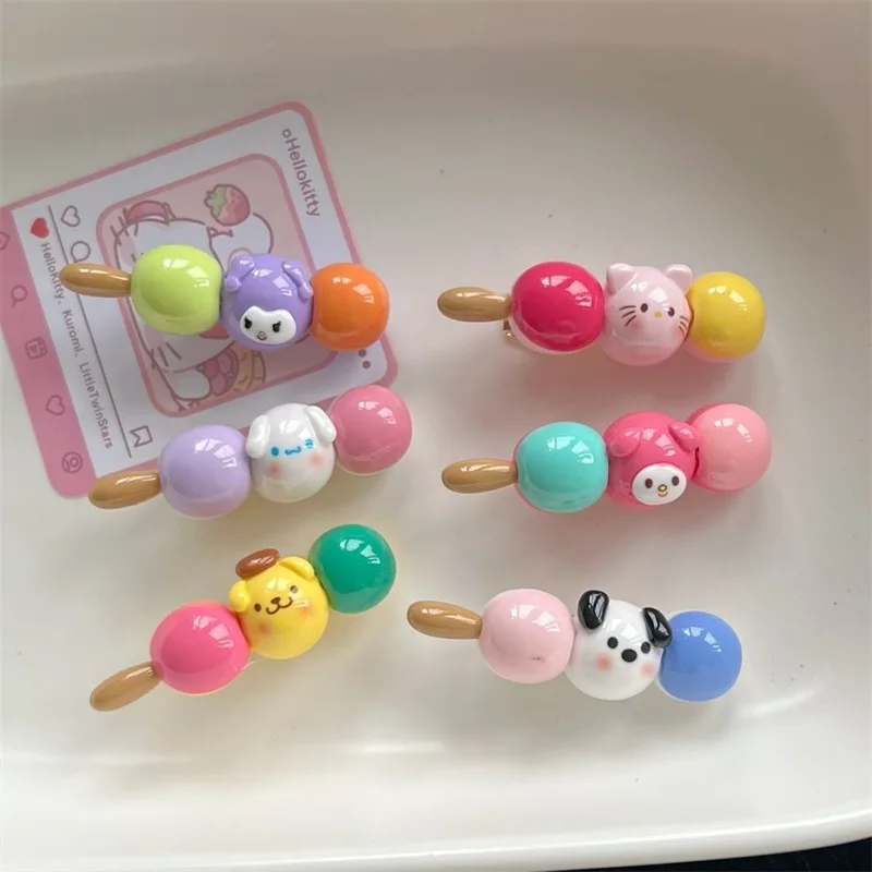 New Cute Food Play Bangs Clip Headdress Candy Color Side Clip Duckbill Clip Hair Sweet Hair Card Girls Jewelry Hair Accessories