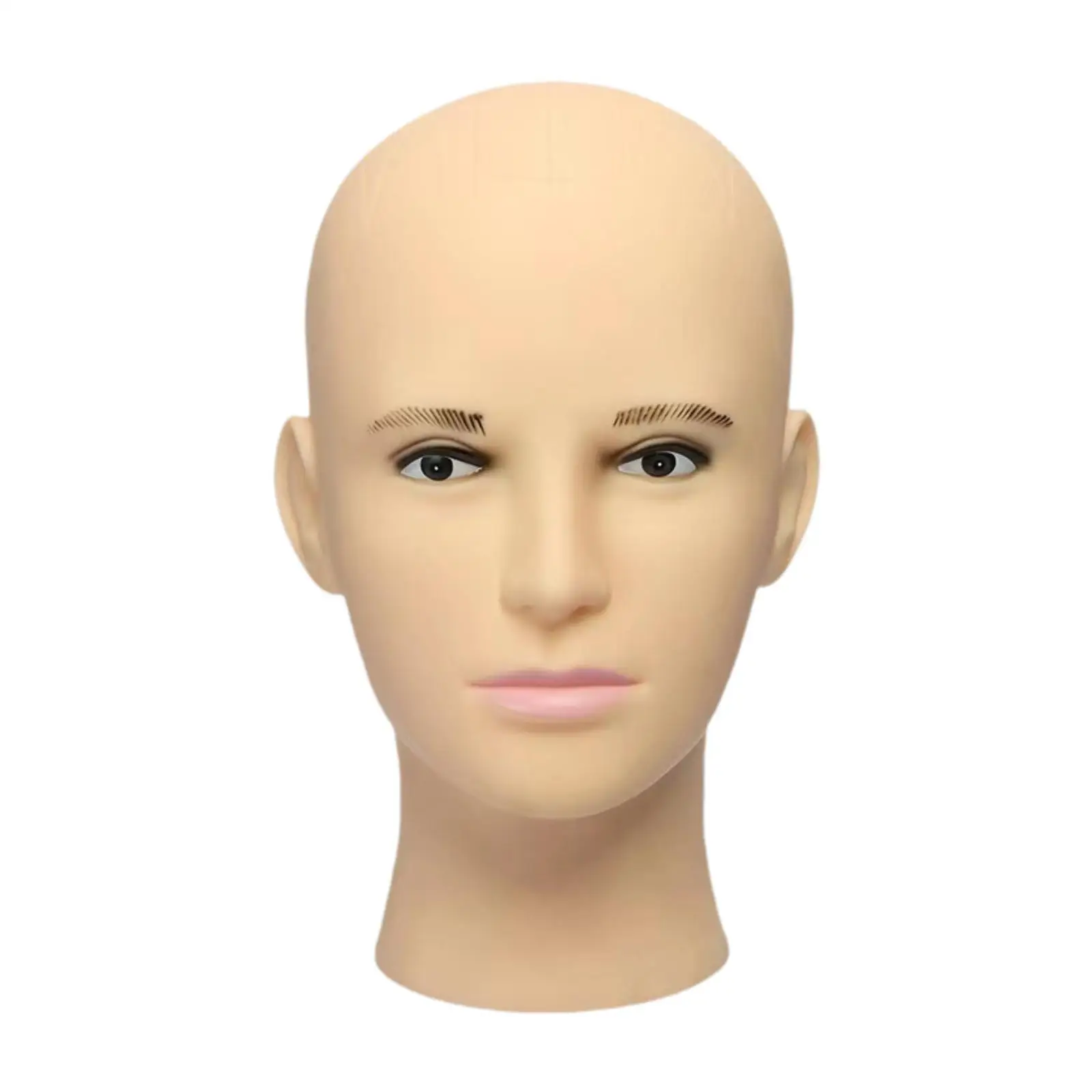 Male Bald Mannequin Head,Wig Display Head,Multipurpose,Hat Helmet Glasses Dispaly for Wig Making Styling Wig Holder