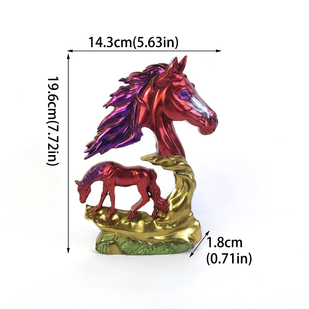 Skeleton Horse Sculpture Ornament Silicone Mold DIY Living Room Wall Stickers Hanging Impression Horse Epoxy Resin Molds