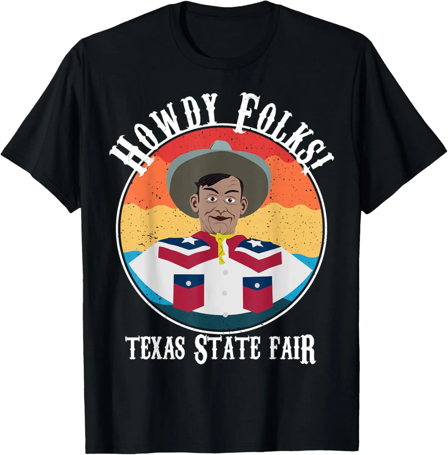 

Texas State Fair Cowboy Novelty Souvenir Merch T-Shirt