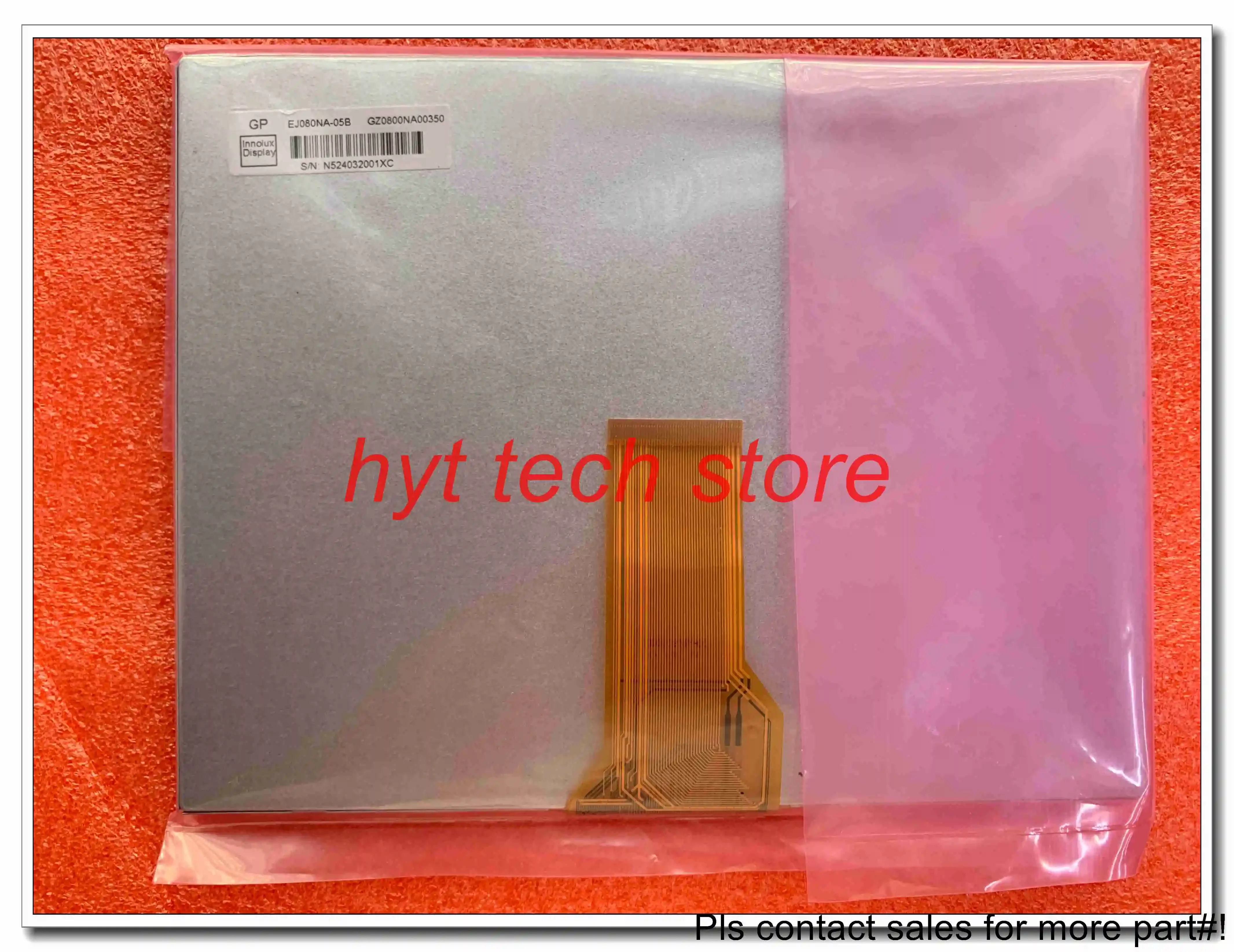 8.0 inch LCD panel# EJ080NA-05B  50 Pins New&original, in stock