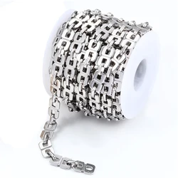 1Meter Stainless Steel 8-Connect Interlocking Chain Fashion for Necklace Bracelet Jewelry Making DIY Wholesale