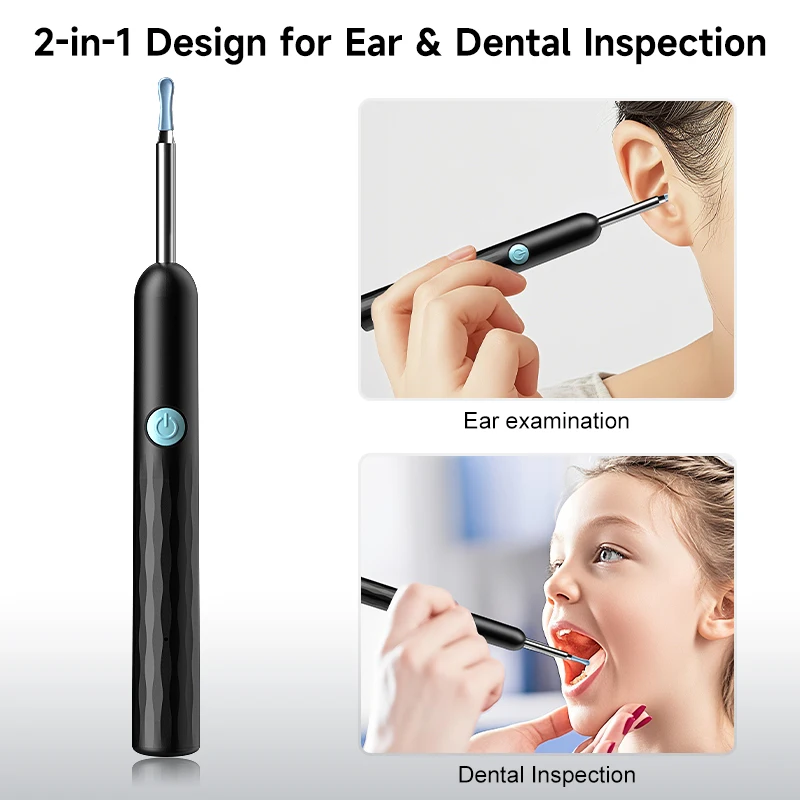 4.2 مللي متر كاميرا المحمولة الأذن ملعقة البصرية الأذن تنظيف كاميرا الأذن الشمع تنظيف واي فاي اللاسلكية الأذن ملعقة لشاومي هواوي آيفون