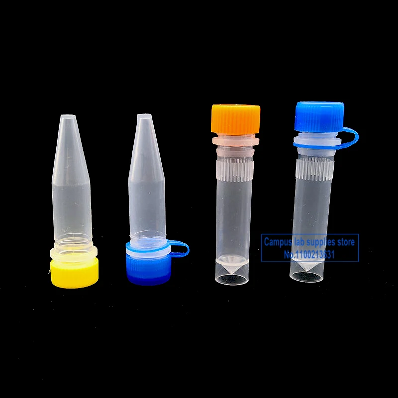 

500pcs/lot 1.5ml Plastic Freezing Tube PP Centrifuge Tube Laboratory Science Vials