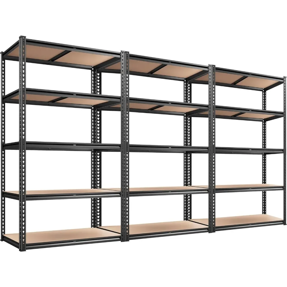 

2020LBS Storage Shelves 72" H Garage Shelving Heavy Duty 5Tier 72" H x 35.55" W x 16"D Adjustable Metal Shelving Unit for Garage