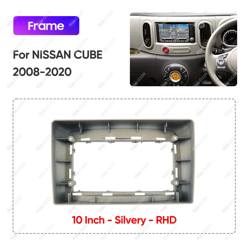 For NISSAN 2008-2020 CUBE 10.1INCH Car Radio Android Stereo Audio Screen Multimedia Video Player Navigation Frame (RHD)