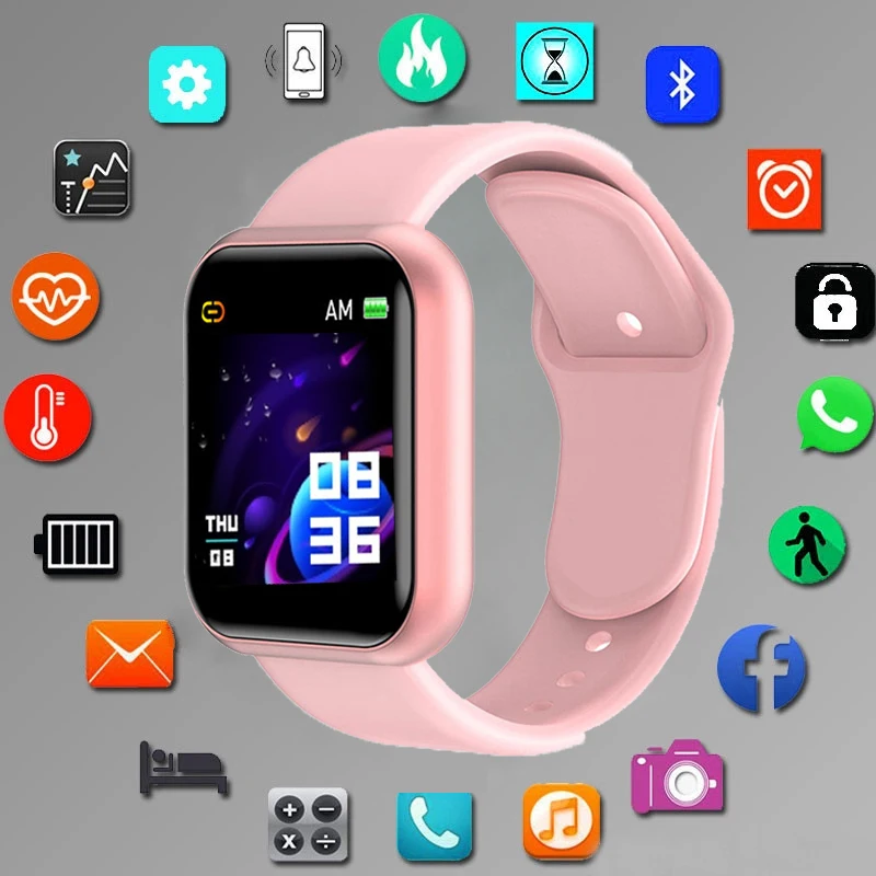 Multifunction Sport Smart Watch Women Men Fitness Bracelet Tracker Heart Rate Blood Pressure Monitor Children's digital Clock