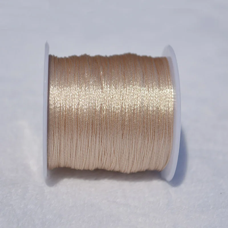 3/6/9/12 Stränge 0,2-0,8mm Golden/Silber Makramee Schnur Seil Armband Halskette Geflochtene Schnur für DIY Quasten Schmuck Machen