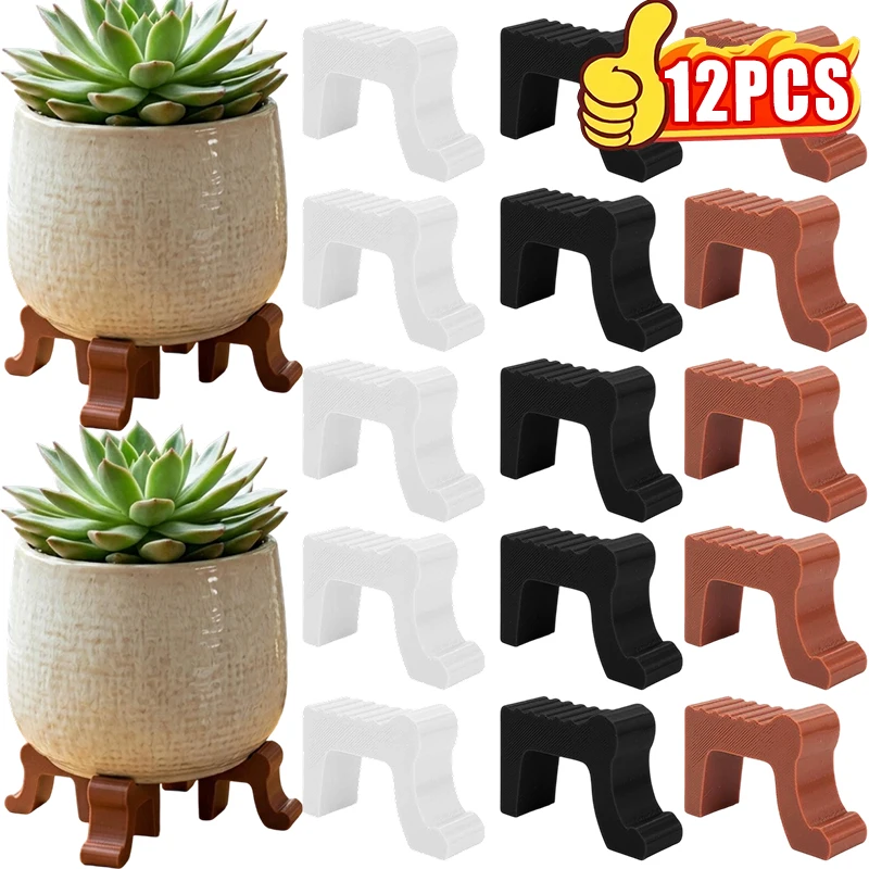 Rehausseurs de pieds de pot de plante imprimés en 3D, supports de pot de fleurs antidérapants, coussinets de drainage ventilés pour jardinières de plantes succulentes, jardin d'intérieur
