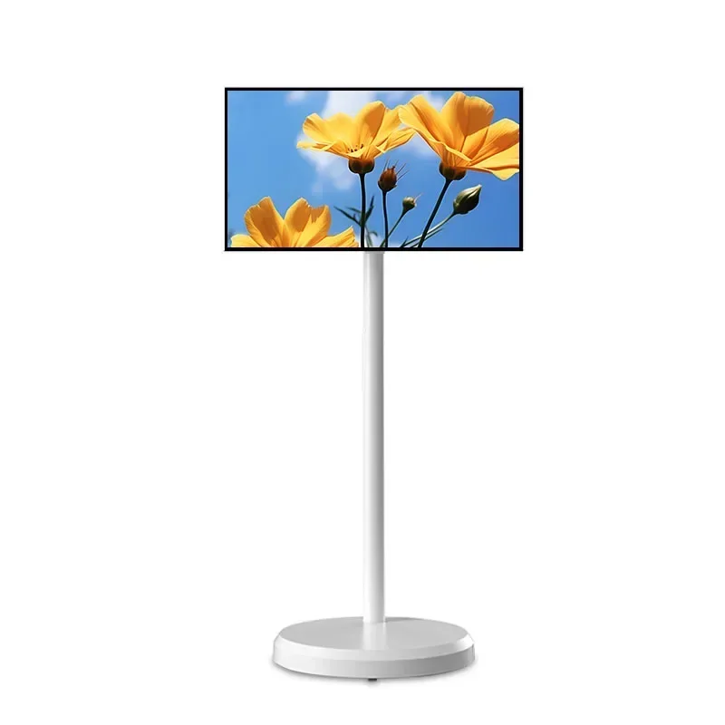 High quality 32 inch smart TV  Fitness Exercise 6G+128G touch screen android systems rechargeable wireless standing Portable TV