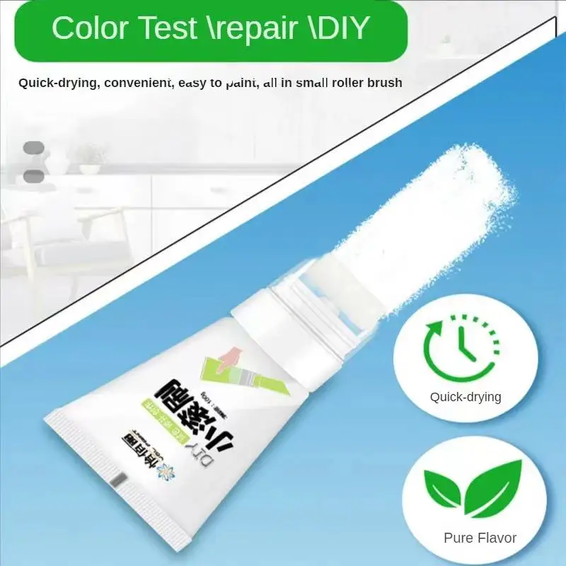 DIY Wall Repair Paint Strong Dirt Graffiti Cover Paint Small Roller Brush Wall Renovation Color Change Latex Paint