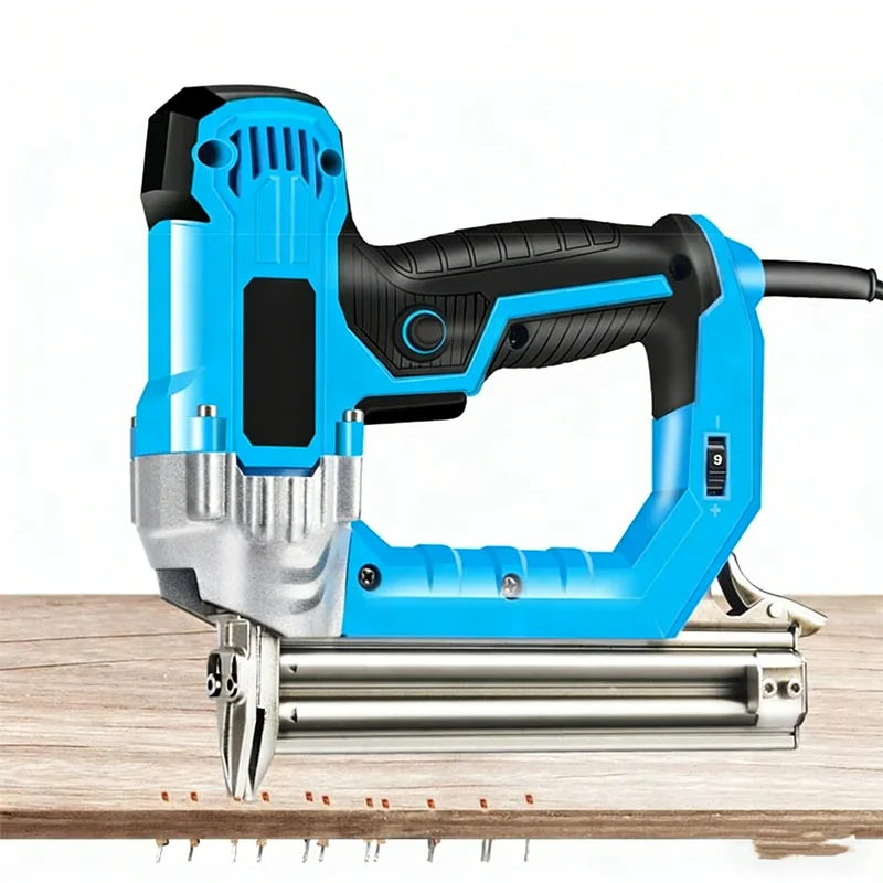 High Power Electric Nail Gun, Dual Use for Brad & Strip Nails, Ideal for Carpentry & Upholstery