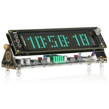 VFD Audio Spectrum Analyzer Speaker Receiver Power Amp G50 HIFI Bluetooth 5.0 Stereo Digital Amplifier Desktop Clock
