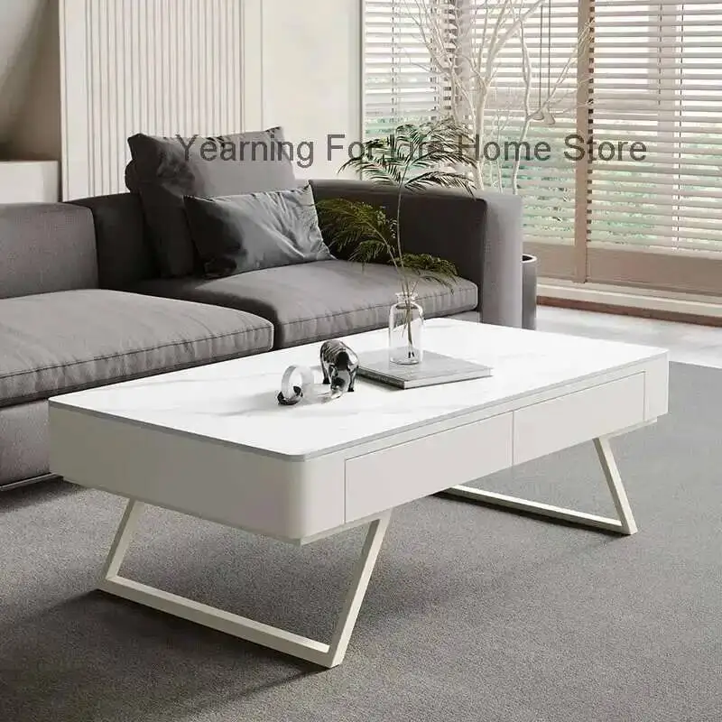 

Modern Coffee Table Designer Nordic Industrial Drawers Living Room Computer Side Table Mini Meubles Lounge Suite Furniture