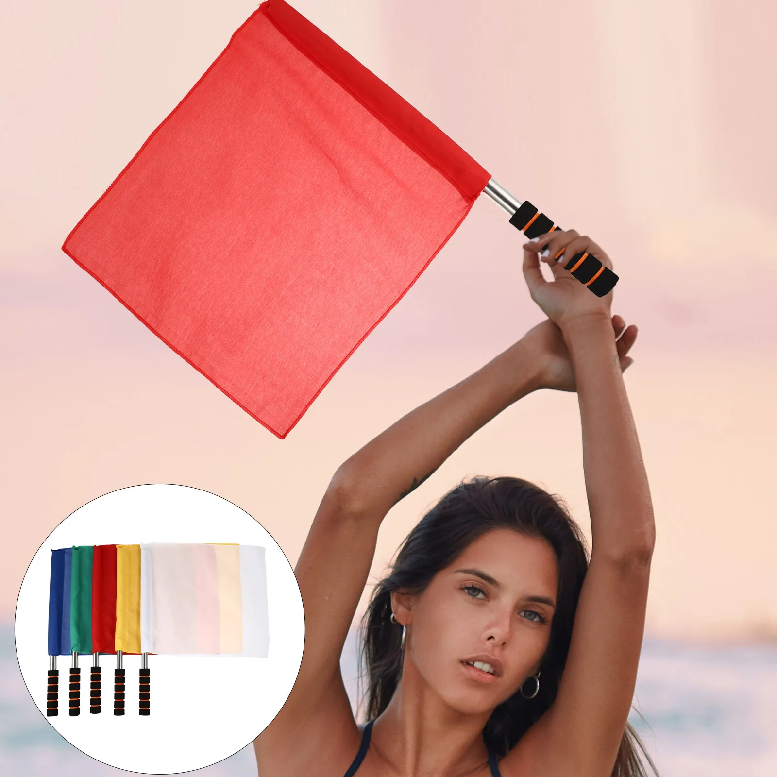 

5 PCS Referee Flag Use Flags Football for Referees Competition Scalable Man