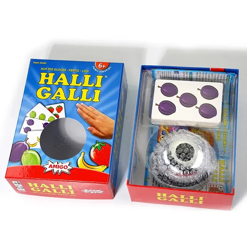 English Version Halli Galli Training Reaction Ability Board Games Cards Chess Toys