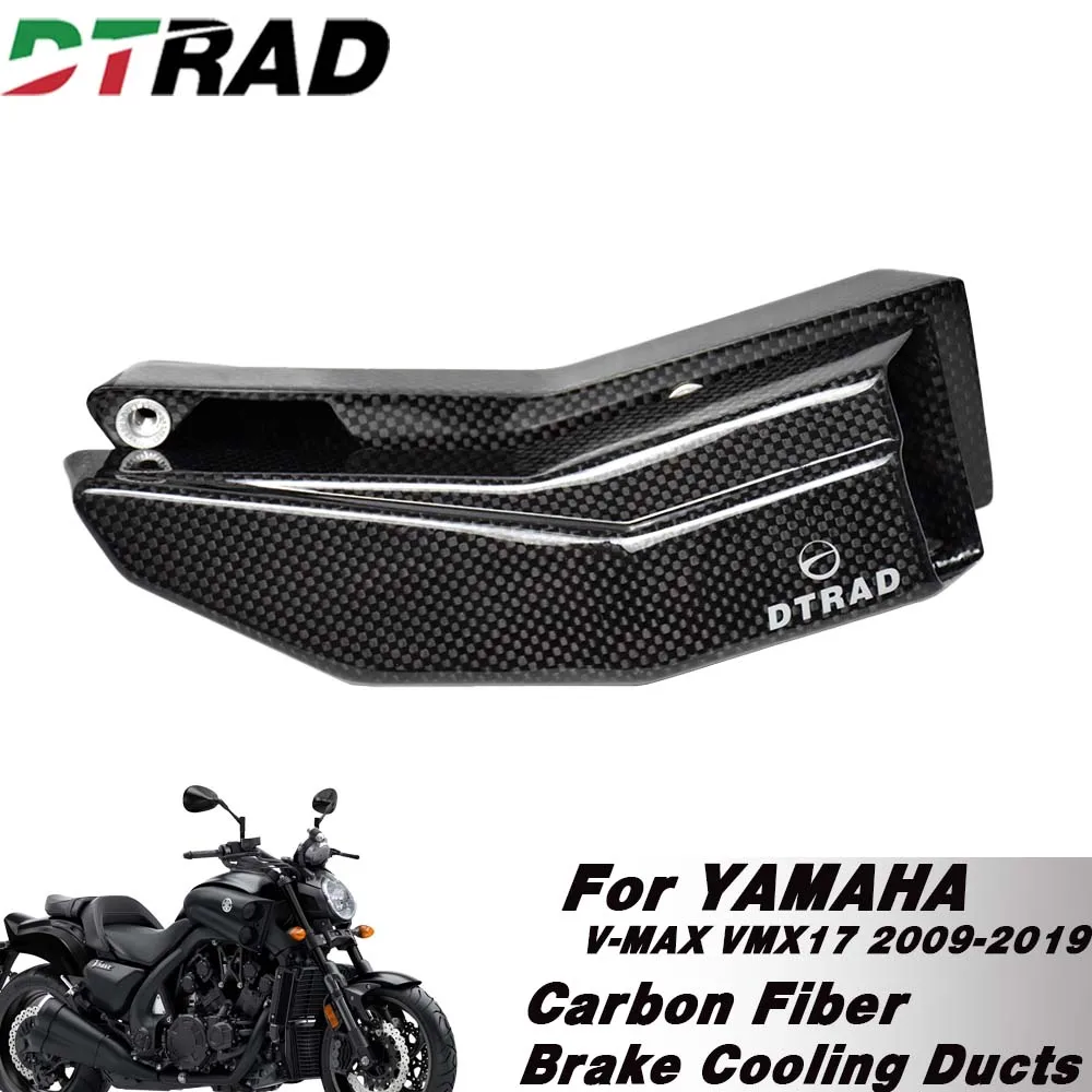 

New Carbon Fiber Front Brake Disc Cooling Ducts For YAMAHA V-MAX VMX17 2009-2019 Motorcycle Caliper Air Intake Radiator Guard