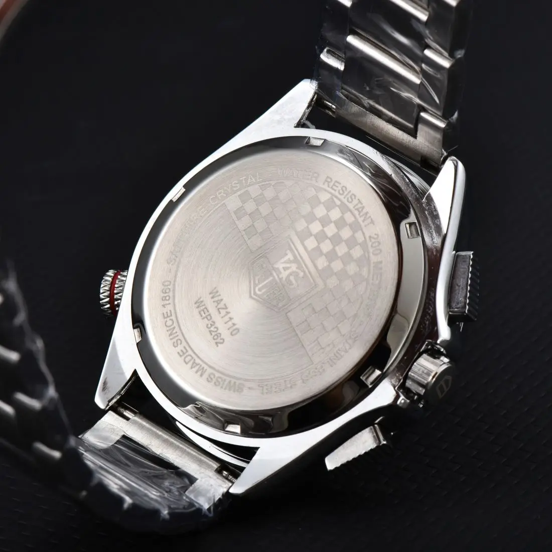 Fashion Mens Watches Quartz Movement TAG Stainless Steel Case Strap All Function Work Sport Wristwatch Male Clock Luxury Gift