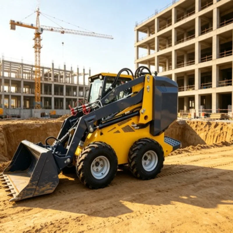 Reliable Pre Owned Skid Steer Loader Mini Skid Steer Compact Wheel Loader for Farm Use