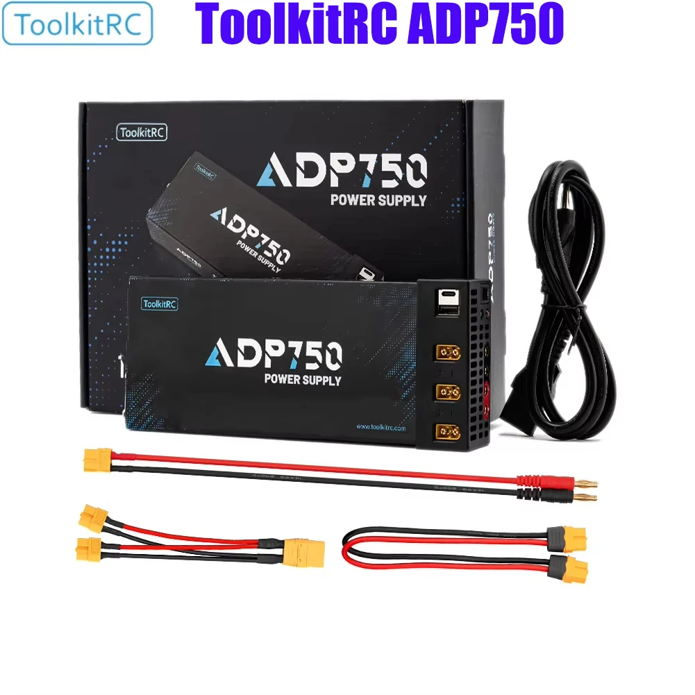ToolkitRC ADP750 adaptateur d'alimentation 750W XT90 XT60 sortie 12V 30A entrée ca 100V-240V pour chargeur de batterie ToolkitRC