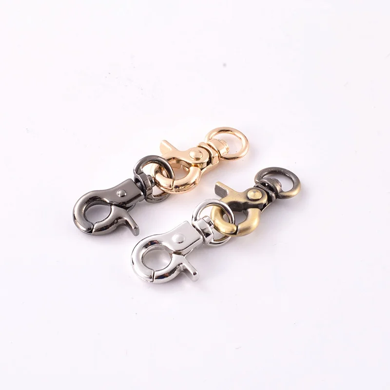 5pcs Metal Swivel Eye Snap Hook Trigger Lobster Clasps Clips for Leather Craft Bag Strap Belt Webbing