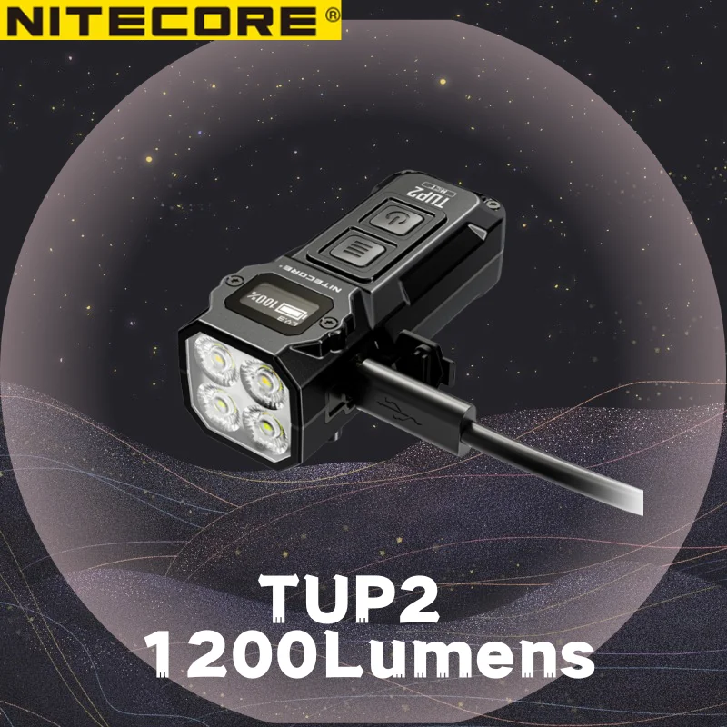 TUP2 1200 Lumens  NITECORE Intelligent Three Color Temperatures Keychain Light