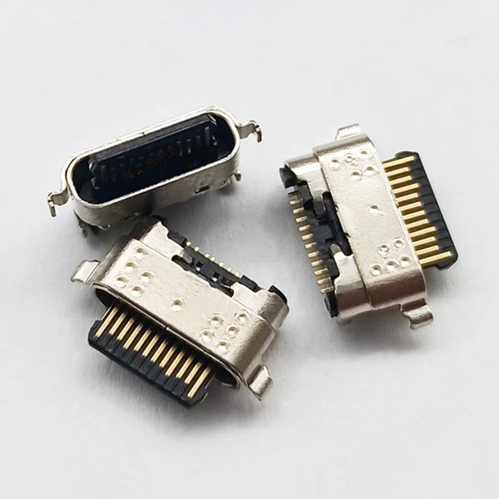 10Pcs Type-C USB Charging Dock Jack Port Power Connector For Motorola MOTO P50 / One Action/One Vision USB C Charger Plug