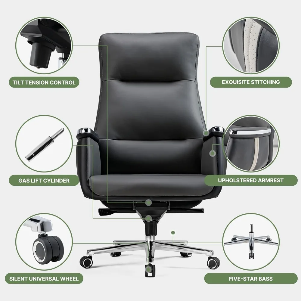 ERGONOMIC Executive Office Chair Ergonomic Desk Chair, High Back Office Chair Big and Tall with Extra Wide Seat