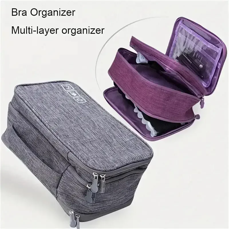 Bra Bag Cationic Foldable Underwear Storage Bag Travel Organizer Essential Sorting Clothing Separator Men Women Pouch
