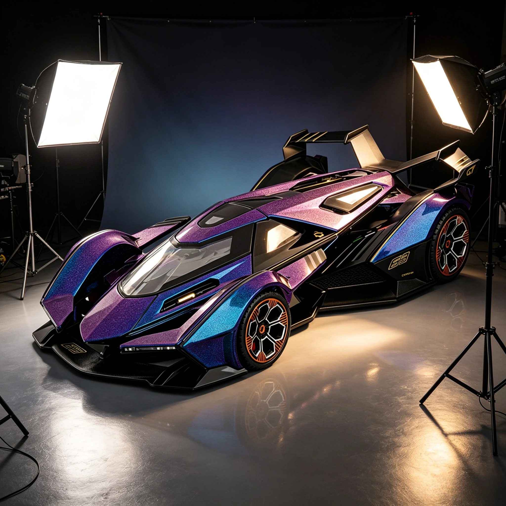 

1:18 V12 Vision GT Gran Turismolloy Die-cast Large Concept Car Model Simulation Supercar Ornaments kids Toys Gift Collection