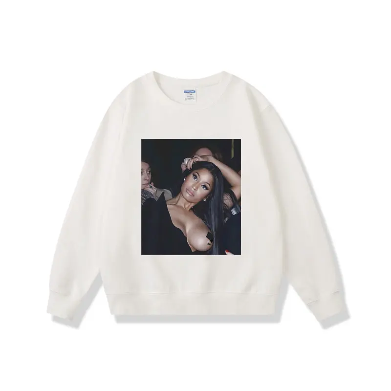 Rapper Nicki Minaj Sexy Art Aesthetic Graphic Pullover Men Women Fashion Sweatshirt Unisex Fleece Cotton Pullovers Sweatshirts