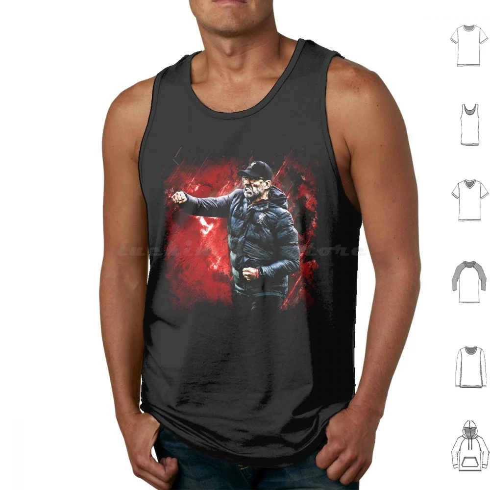 Jurgen Klopp Tank Tops Print Cotton Jurgen Klopp Klopp Football Manager Football Manager England Soccer Prem Winner