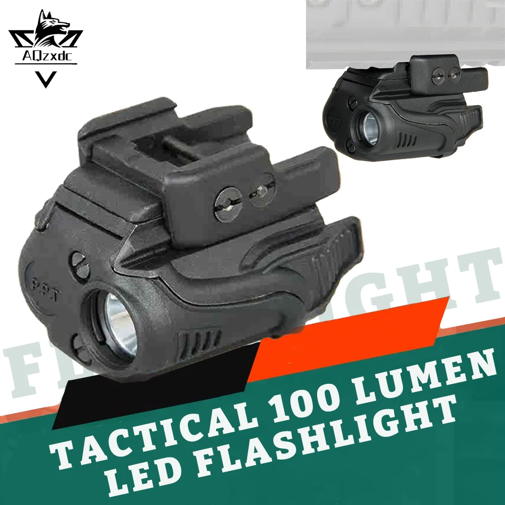 Tactical Under-Hook Flashlight Airsoft 100 Lumens LED Strong Light Flashlight Outdoor Hunting Paintball Shooting Accessories