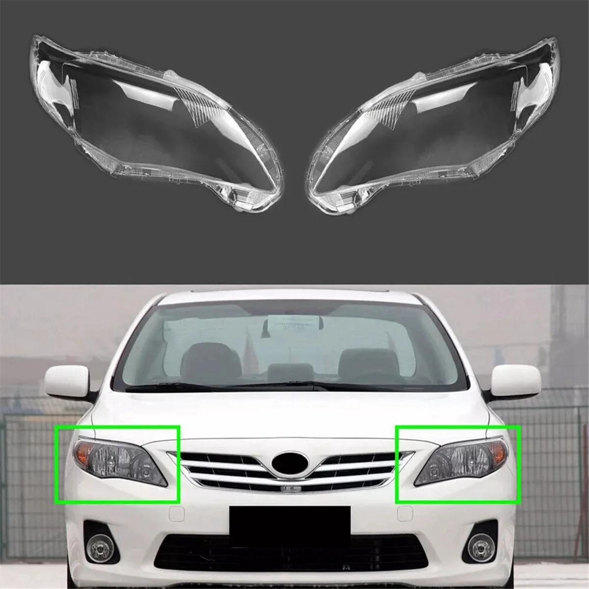 For 2010-2013 Headlight Lampshade Lens Cover Shell Clear Left