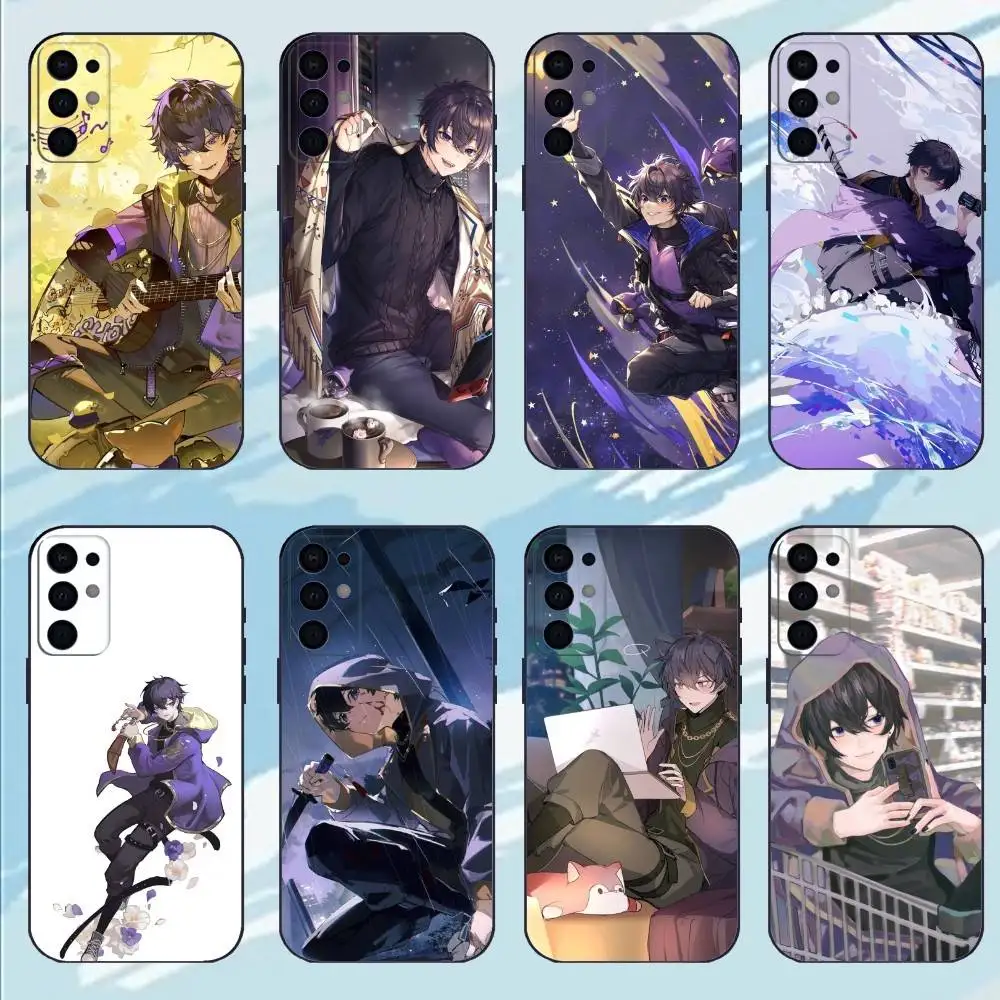

VTuber Shxtou Phone Case For Samsung S25,S24,S23,S22,S21,S20,Plus,Soft Black Shell