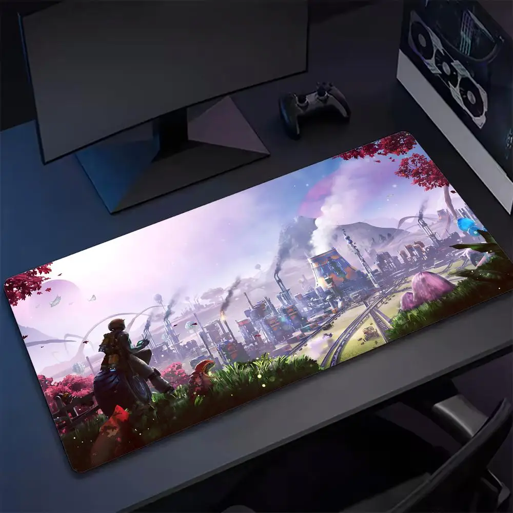 

Коврик для мыши в стиле аниме, коврики для клавиатуры, кавайная резина, нескользящий настольный коврик, XXL90x40 см