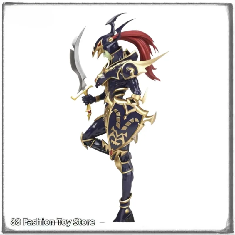 Neuer Original KONAMI Anime Yu-Gi-Oh! Kartenspiel Equal Arts Black Lustre Soldat PVC Actionfigur Modell Sammlerspielzeug
