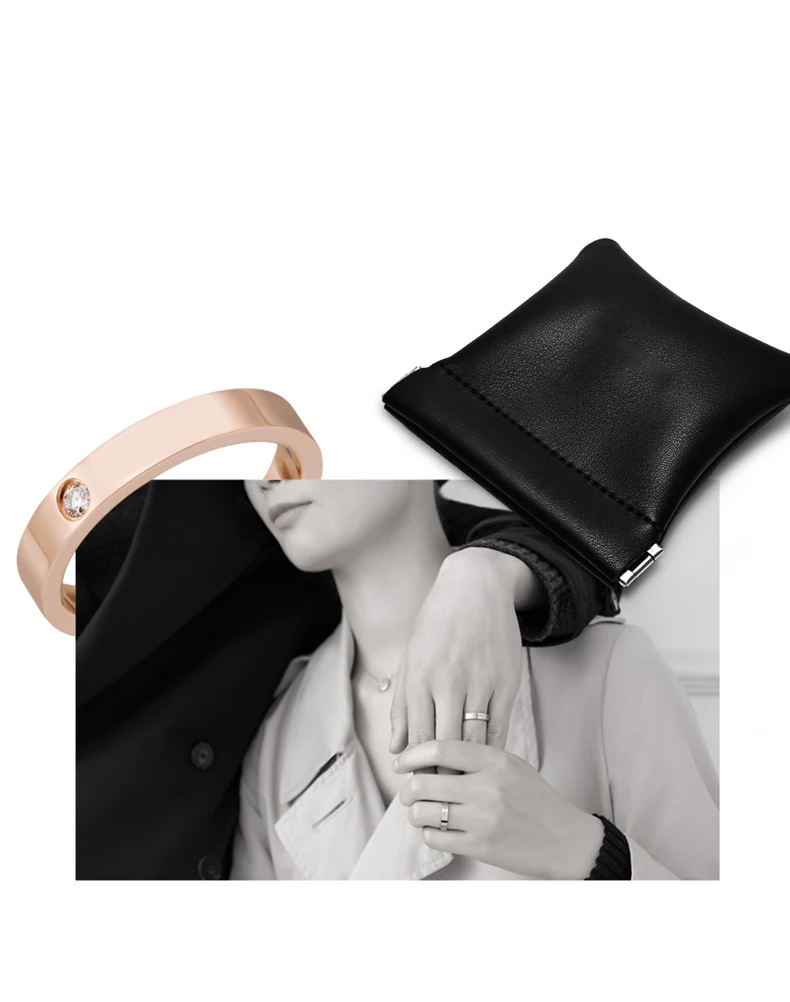 Oirlv 5 Stück Tragbare PU-Leder Schmuckbeutel mit Verschluss Aufbewahrungstasche für Ringe, Ohrringe, Halsketten Mehrfarbige Mini-Organizer – Detail 13