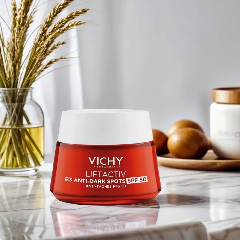 VICHY Collagen Firming Night Cream Brightening Skin Tone Reduce Dryness Deep Moisturizing Long-lasting Hydration Skincare