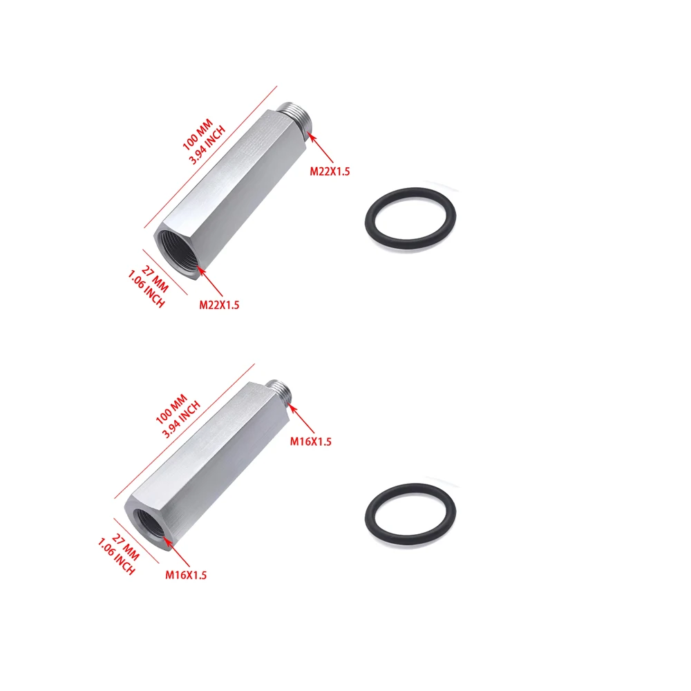 Aluminium Internal Thread Extension M16 X 1.5 M22 X 1.5 for Clutch Head Compressed Air Truck - Automotive Grade