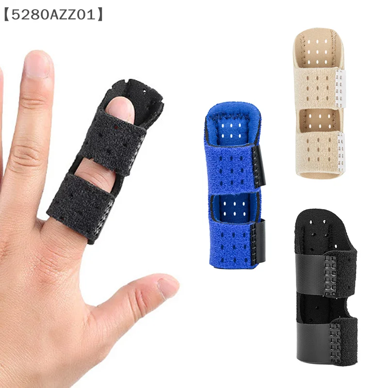 [-HMA58] جبيرة مصحح للأصابع، لوح فولاذي لتخفيف الآلام، دعامة للأصابع، دعم جبيرة يدوية، حزام تثبيت قابل للتنفس