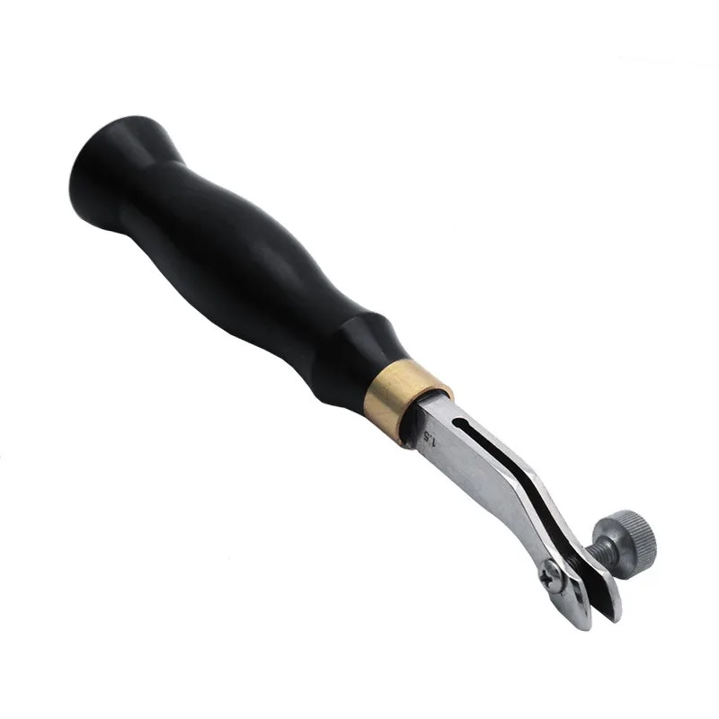 For handmade leather DIY red sandalwood handle adjustable sideline, leather groove press, groove twist, edge press tool