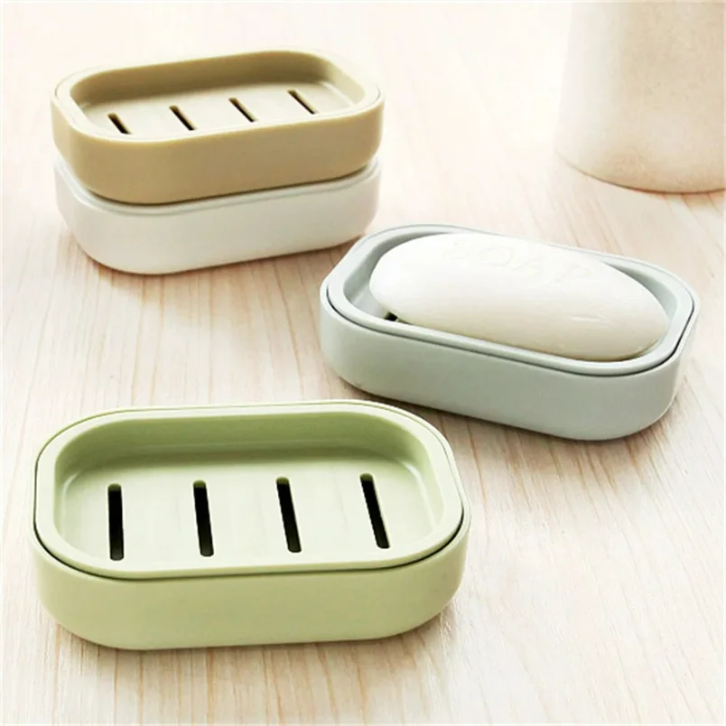 

Double-layer draining soap box creative bathroom and toilet handmade soaps rack face washing plastic holder soap boxes placement