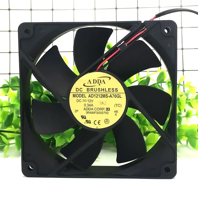 ORIGINAL AD1212MS-A70GL 12V 0.34A 12025 120*120*25mm NEW COOLING FAN RADIATOR